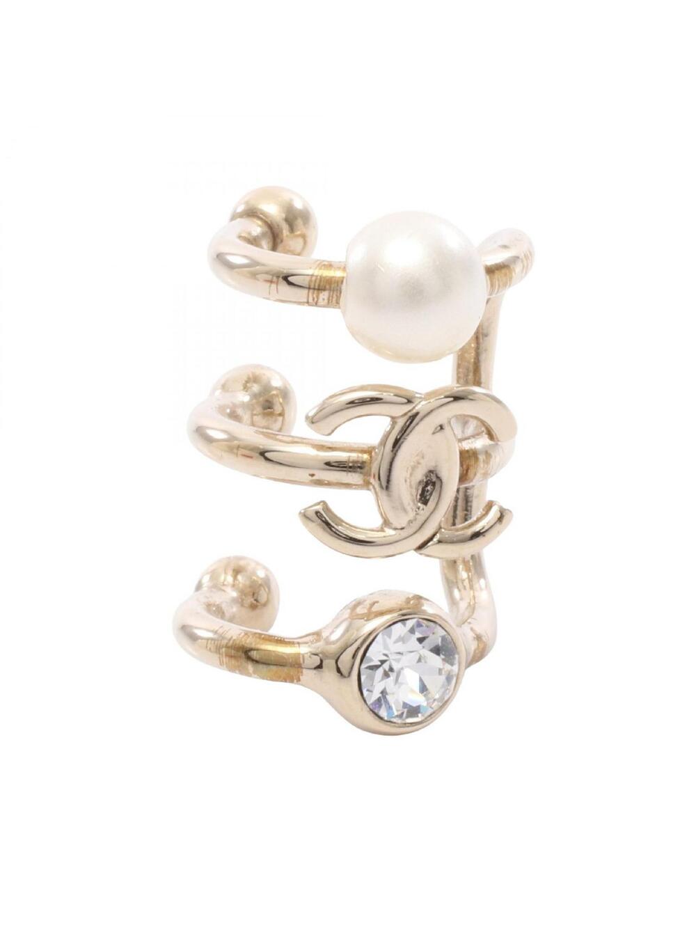 Chanel Coco Mark Ear Cuff Gold Plated #274836C67B